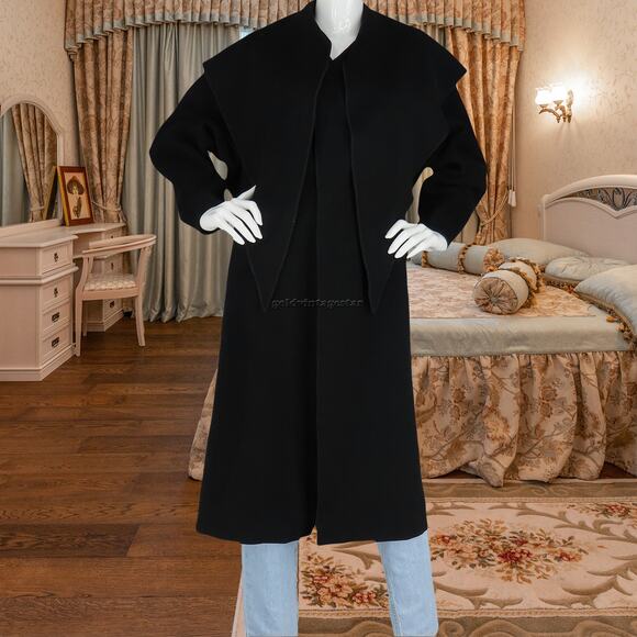 Vintage Yeohlee Long Maxi Coat with Wide Collar - Picture 9 of 13